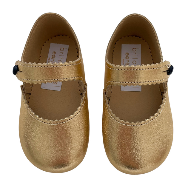Baby gold shoes uk sale