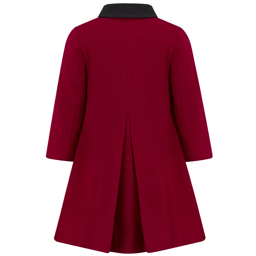 Red Girls Dress Coat (The Piccadilly) Theatrical Red – Britannical
