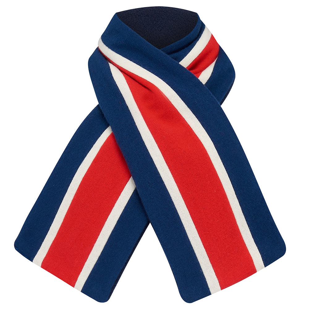 Red and 2024 blue scarf