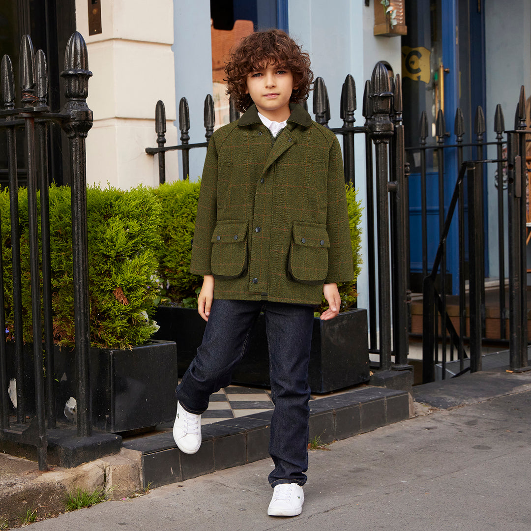 Children's Tweed Jacket (Lyall Greenbelt) Sand – Britannical