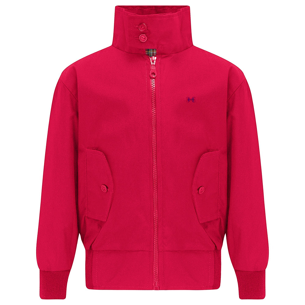 Carnaby Girls Bomber Jacket Pillar Box Red