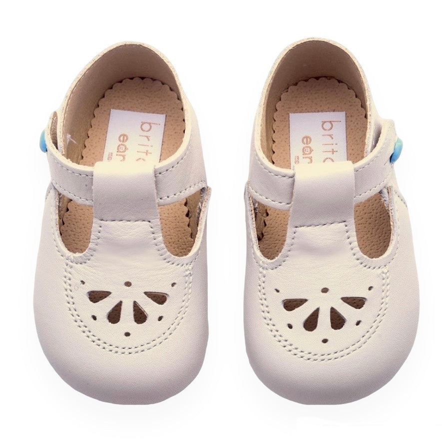 Otrain White Leather Walking Shoes For Babies Sepatu Bayi Baby Boy