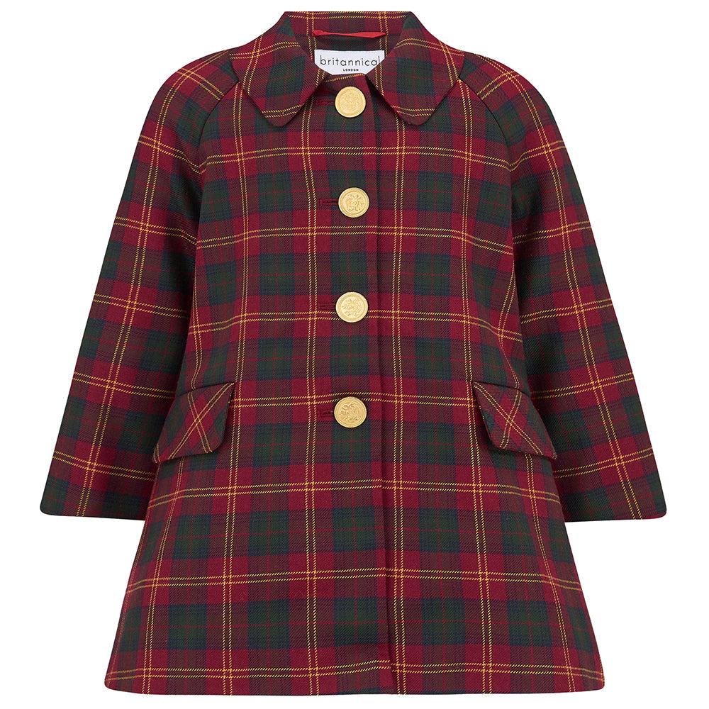 Red tartan coat store