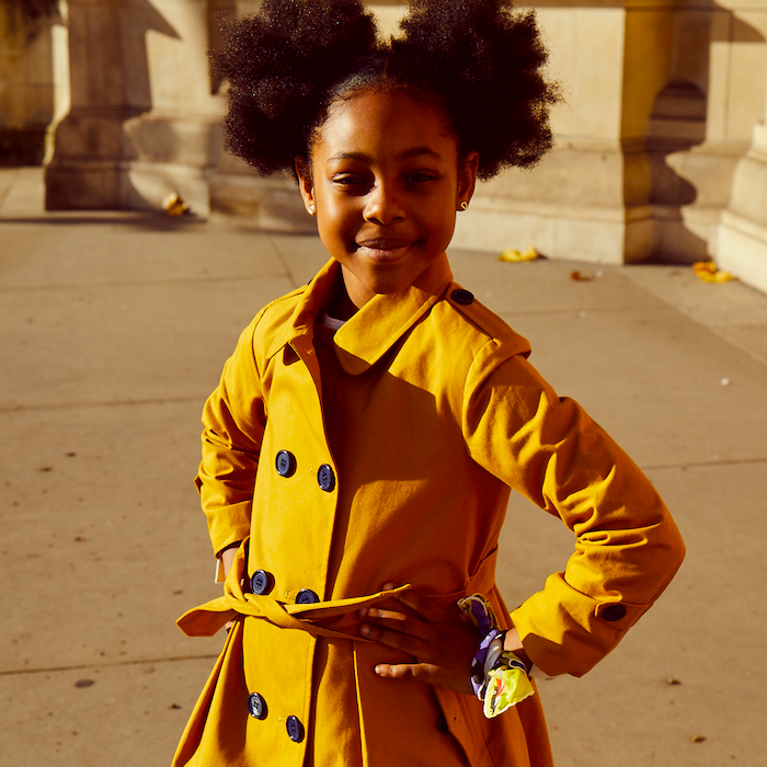 Girls Trench Coat Mustard Yellow Bayswater Classic Mustard