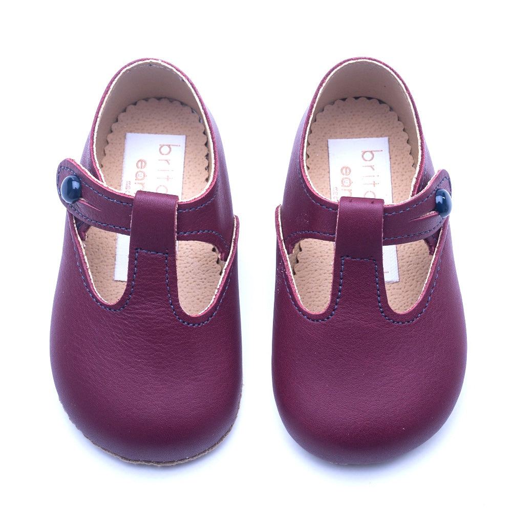 Britannical x Early Days Alex Pre-Walker Baby Shoes Burgundy