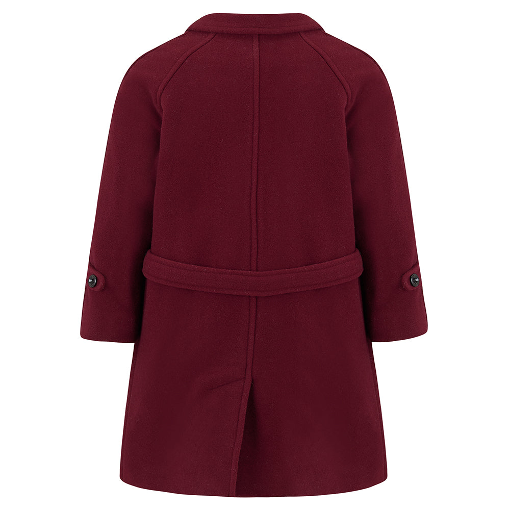 Burgundy Girls Coat The Clerkenwell Regency Burgundy Britannical