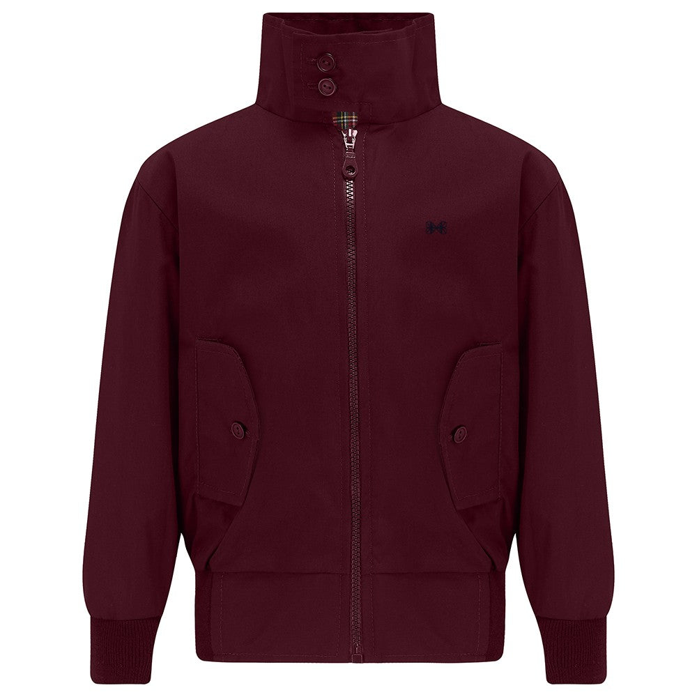 Carnaby Girls Bomber Jacket Burgundy